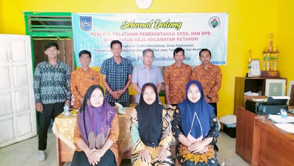 Aparatur Desa Dusun Raja Ikuti Pelatihan Pengelolaan Administrasi Desa