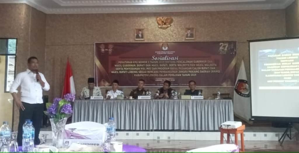 KPU Kabupaten Lebong Sosialisasikan PKPU Nomor 8 Tahun 2024