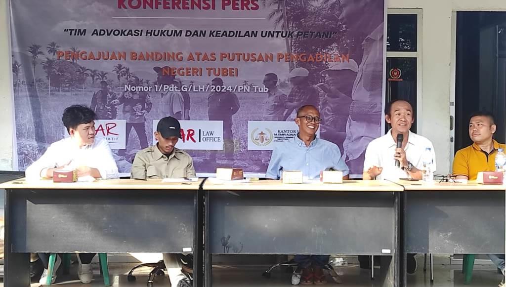 Petani Lebong Ajukan Banding ke Pengadilan Tinggi Atas Putusan PN Tubei