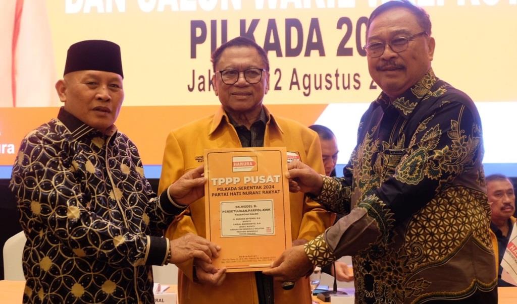 Kantongi Formulir B1-KWK Hanura, Reskan Effendi-Faizal Mardianto Siap Berlayar