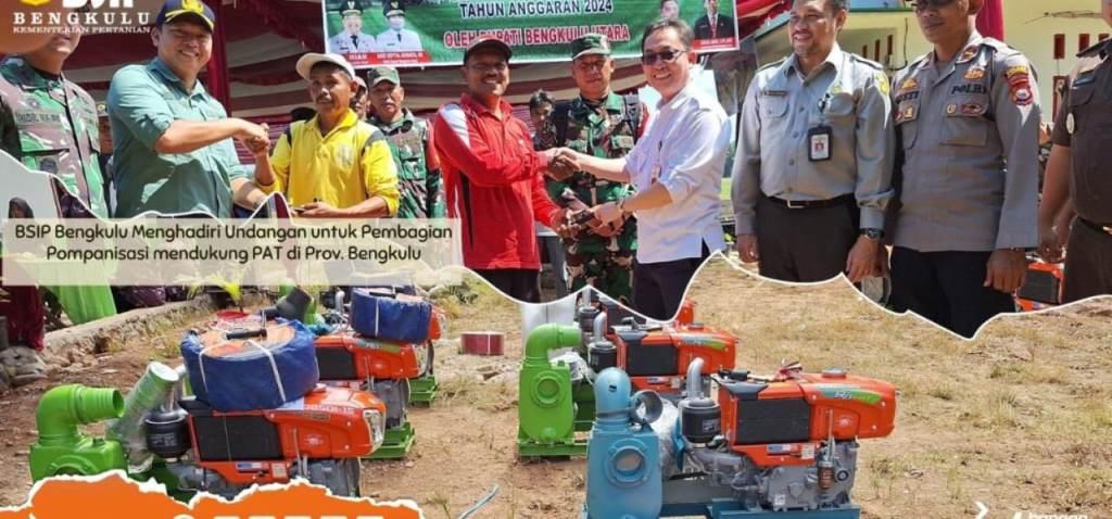 Bengkulu Utara Terima Bantuan Pompa dari Kementerian Pertanian
