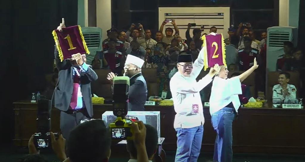 Pilgub Bengkulu: Helmi-Mian Nomor Urut 1, Rohidin-Meriani Nomor Urut 2