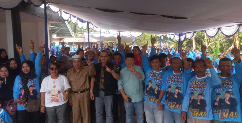 Warga Desa Padang Kuas dan Riak Siabun Sepakat Dukung Teguh