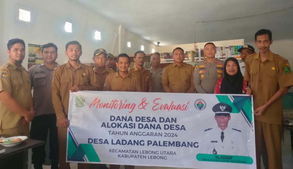 Pemdes Ladang Palembang Gelar Monev Realisasi Dana Desa Tahun Anggaran 2024