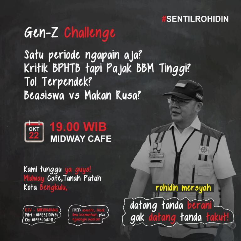 Gen-Z ‘Tantang’ Rohidin