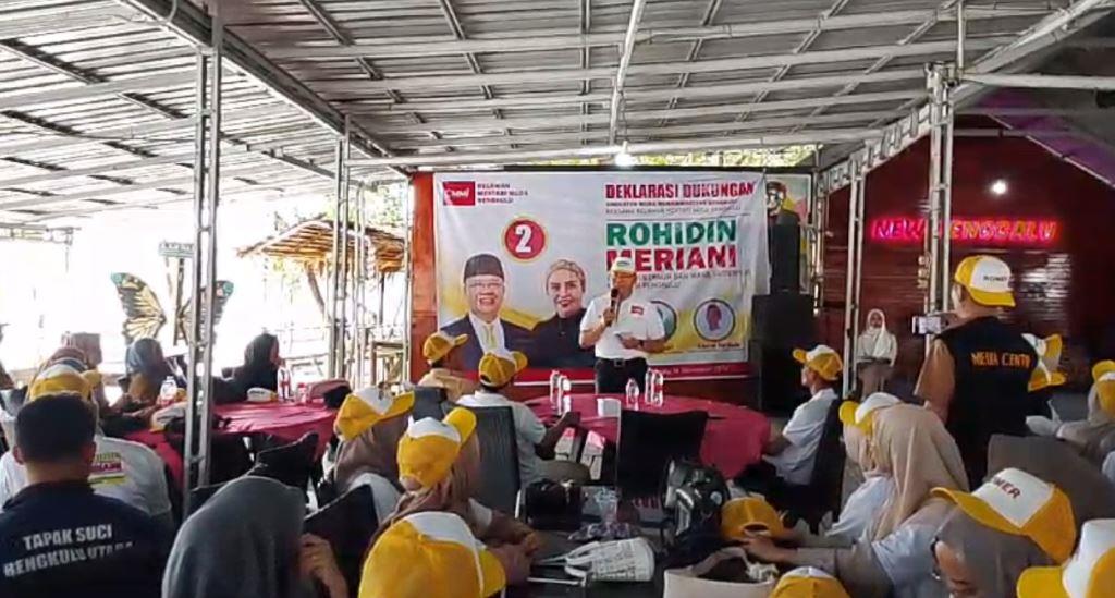 Mentari Muda Deklarasi Dukung Rohidin-Meriani