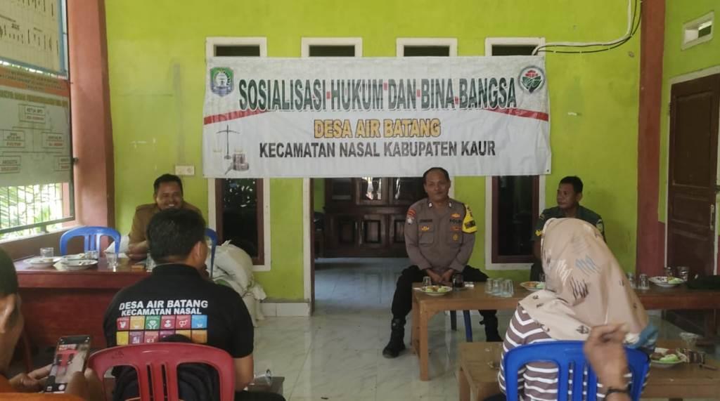 Cegah Kejahatan Online, Pemdes Air Batang Gelar Sosialisasi Hukum