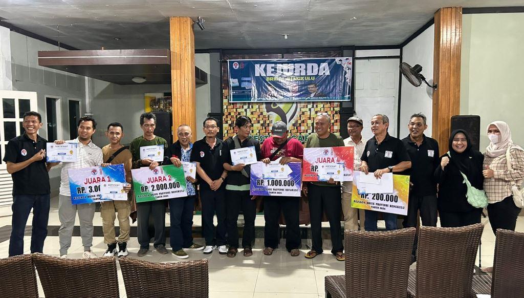 Tim Bengkulu Tengah Raih Juara 1 Kejurda Bridge Bengkulu 2024