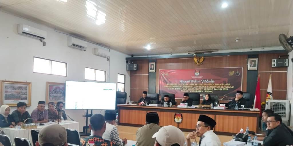 Hasil Rekapitulasi Suara Azhari-Bambang Ungguli Rival Politiknya di Pilkada Lebong