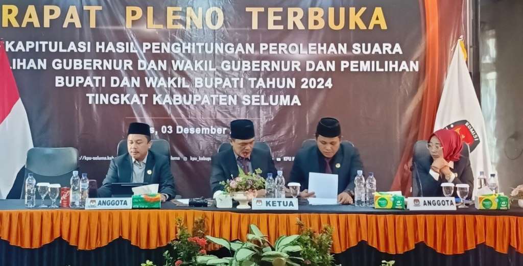 KPU Seluma Umumkan Hasil Rekapitulasi Suara, Teddy Rahman Menang Telak