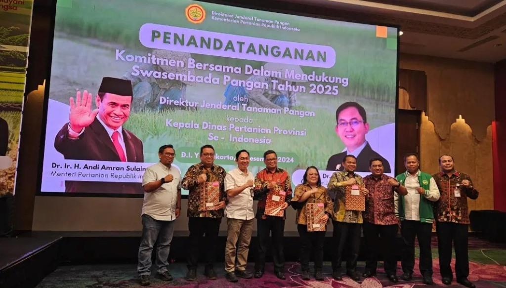 Pemprov Bengkulu dan Dirjen TP Teken Komitmen Swasembada Pangan 2025