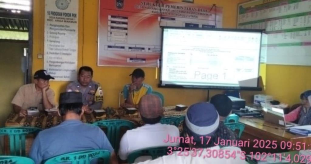 Pemdes Karang Anyar 1 Gelar Pemaparan Alokasi Dana Desa 2024 dan Prioritas 2025