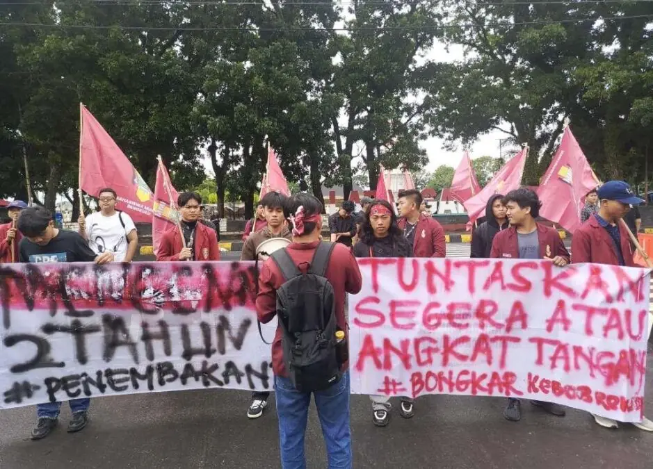 Peringati 2 Tahun Penembakan Rahiman Dani, Mahasiswa Minta Kapolri Dicopot
