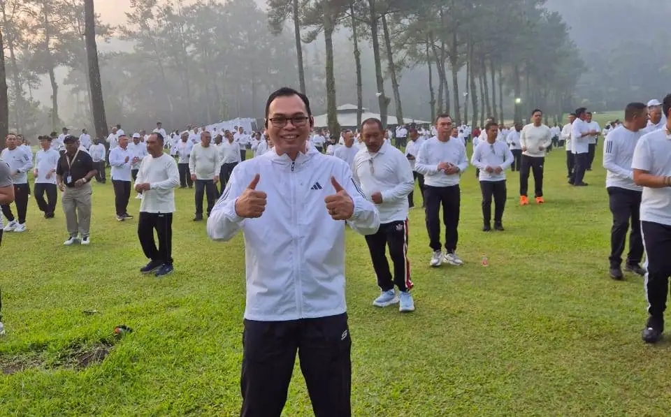 Olahraga Pagi Bupati Seluma Awali Pembekalan Magelang Retreat