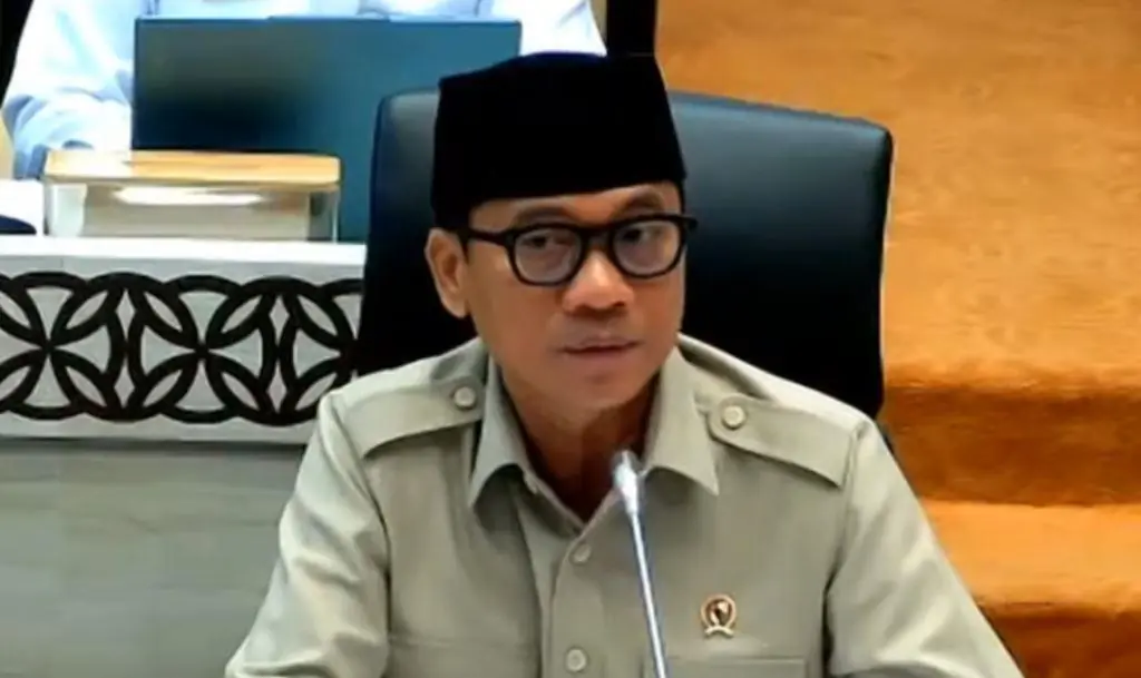 Mendes PDTT, Yandri susanto saat Rapat Kerja bersama Komisi V DPR RI, Rabu, 12 Maret 2025, Foto: Dok