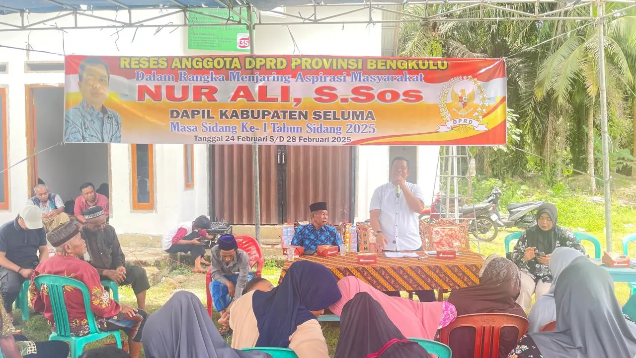 Reses Dewan Nur Ali Menjaring Aspirasi Masyarakat Desa Talang Kabu Seluma