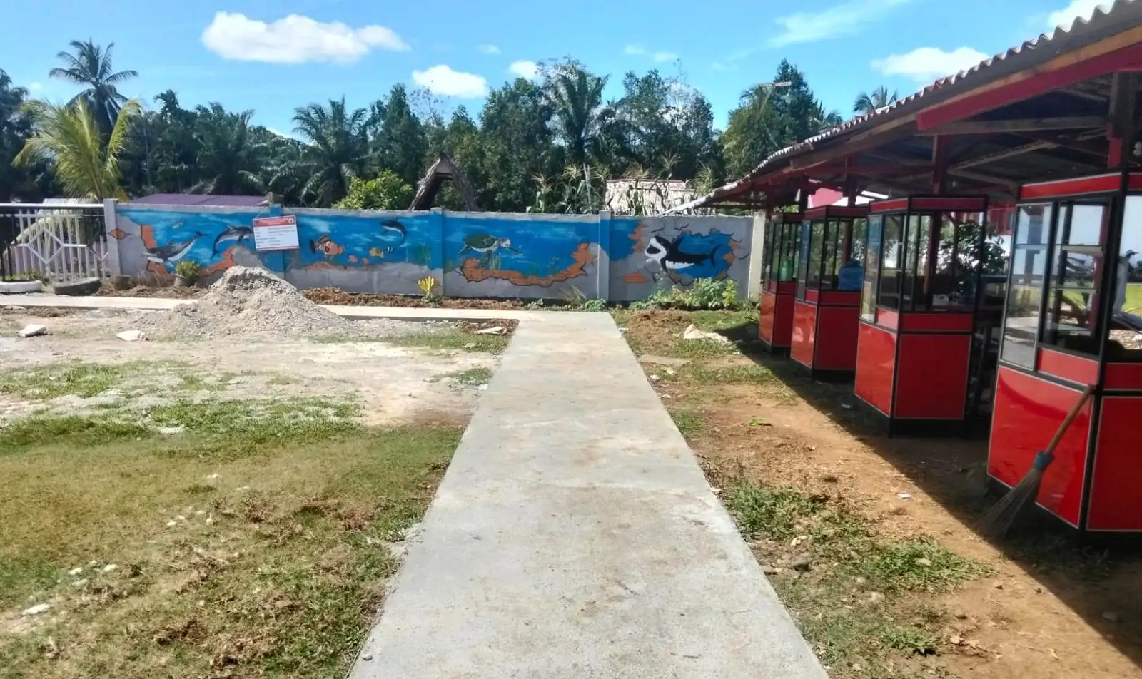 Pembangunan Jogging Track di Desa Karya Pelita Masuki Tahap Finishing
