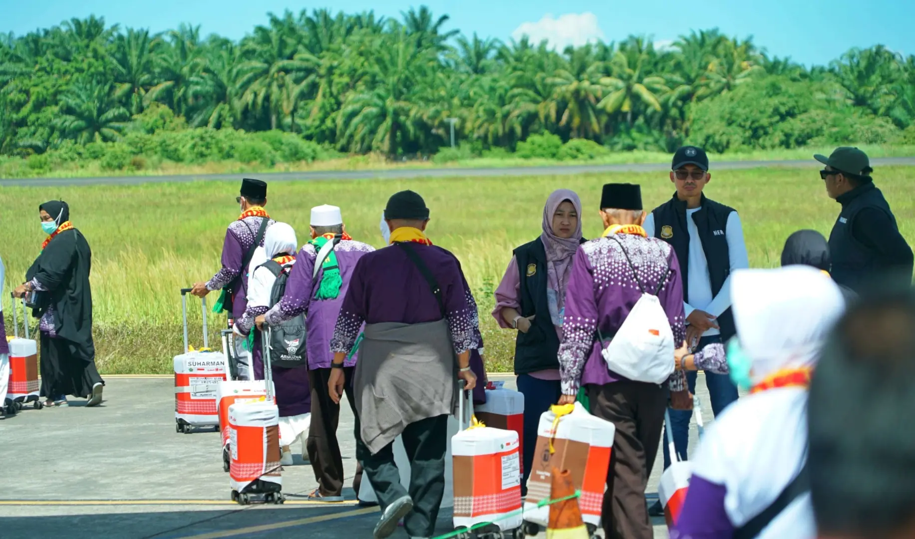 368 Jamaah Calon Haji Kloter Empat  Bengkulu Berangkat ke Madinah
