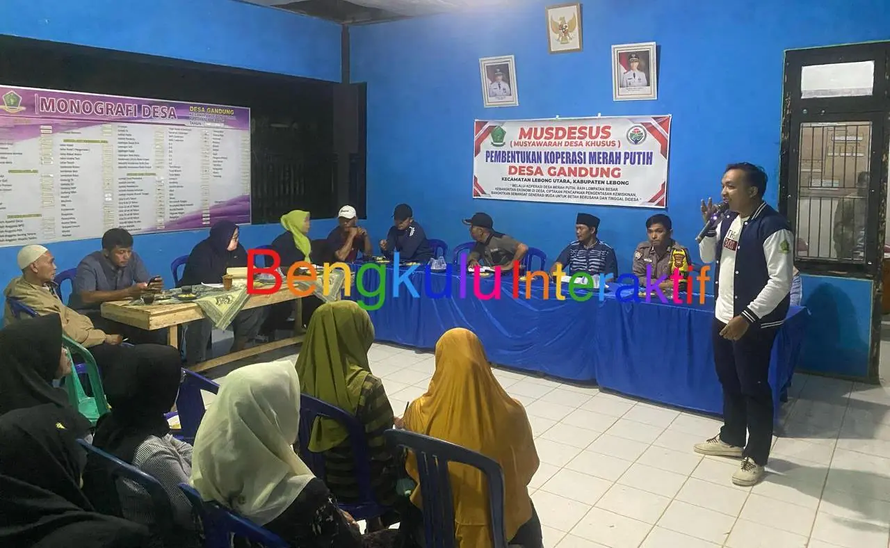 Pemdes Gandung Agendakan Pembentukan Koperasi Merah Putih Lewat Musdesus