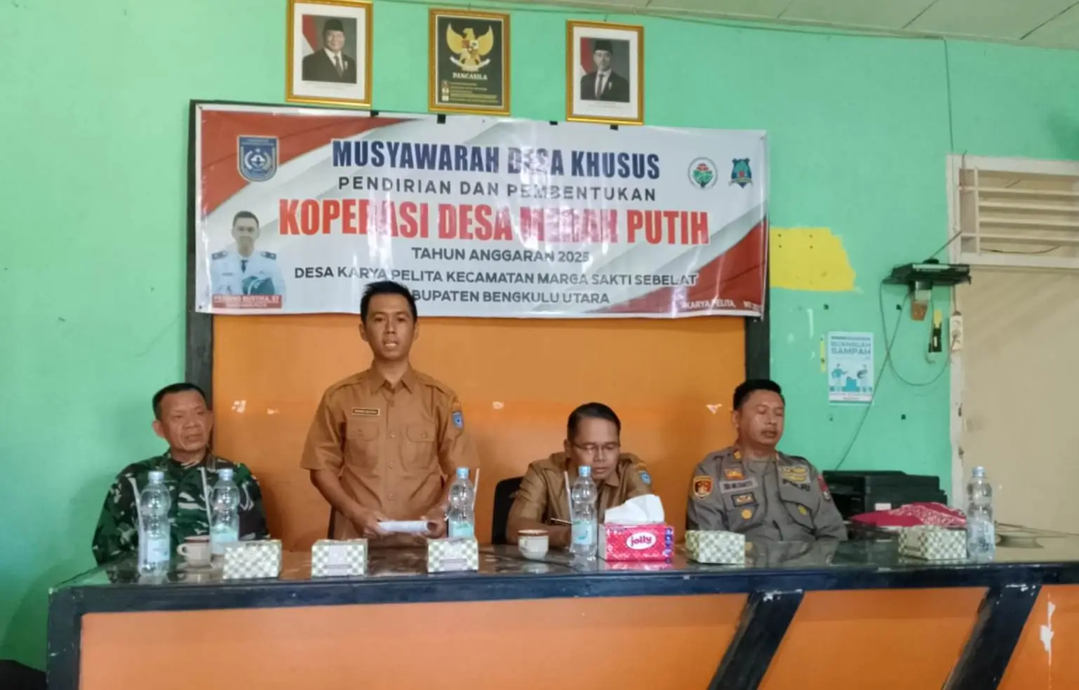 Pemdes Karya Pelita Gelar Musyawarah Desa Khusus Pembentukan Koperasi Merah Putih