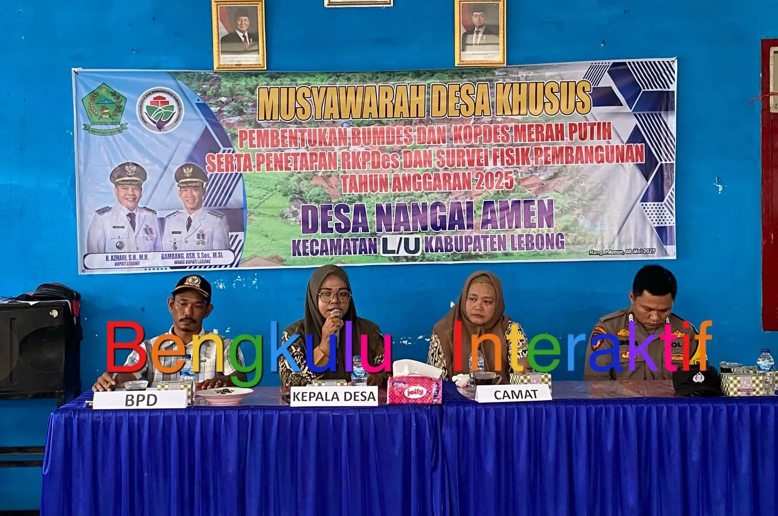 Pemdes Nangai Amen Gelar Musyawarah Khusus Pembentukan Koperasi Merah Putih