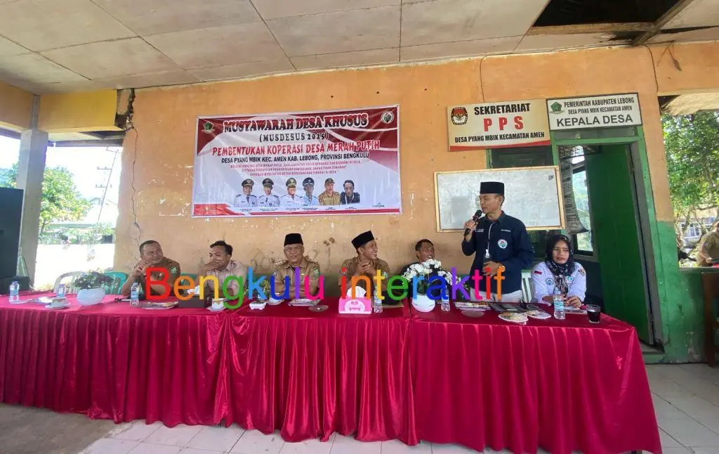 Pemdes Pyang Mbik Lebong Bentuk Koperasi Merah Putih