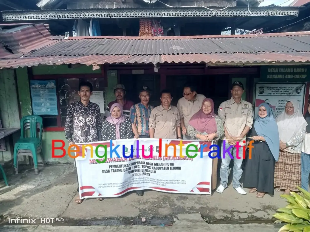 Pemdes Talang Baru I Resmi Tunjuk Nofa Fitriyani sebagai Ketua Kopdes Merah Putih