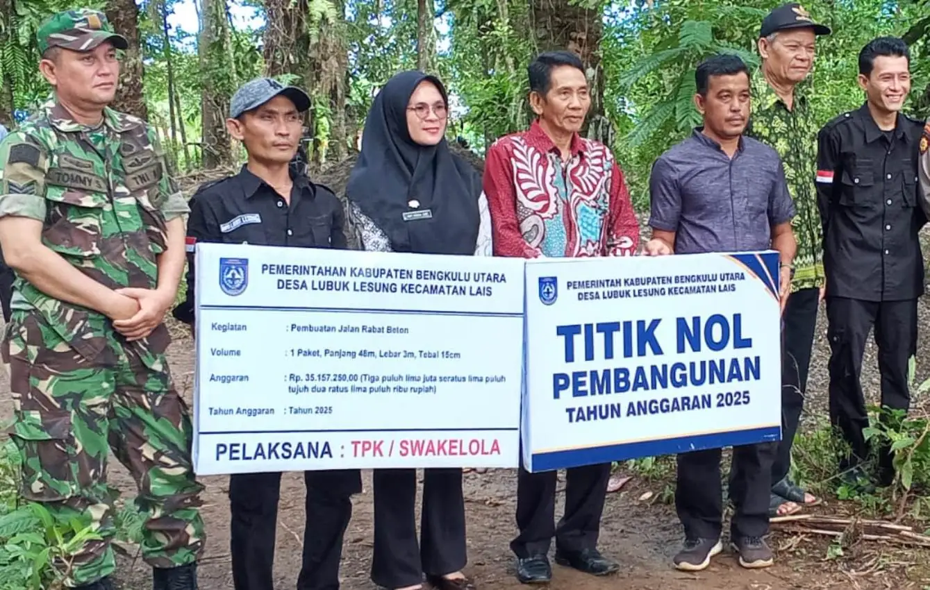 Pemerintah Desa Lubuk Lesung Mulai Laksanakan Pembangunan Fisik Dana Desa 2025