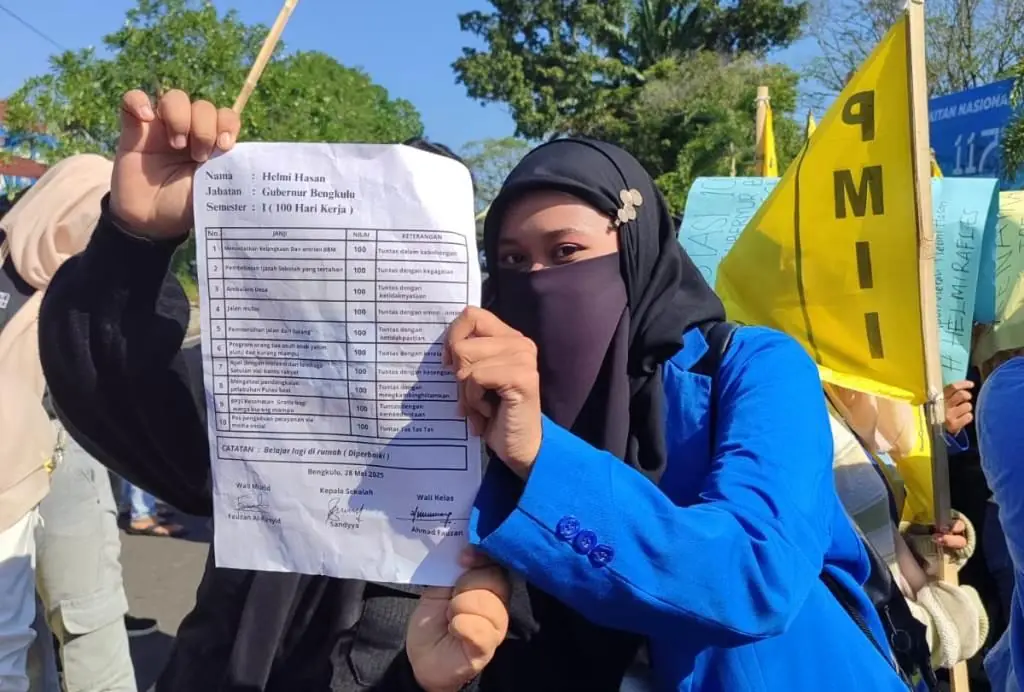 Tagih Janji Helmi Hasan, Mahasiswa Bawa Anggota Dewan ke Kantor Gubernur