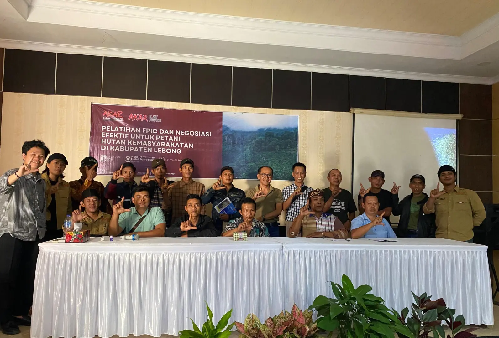 AKAR Global Inisiatif Gelar Pelatihan FPIC dan Negosiasi Efektif bersama Petani HKm Lebong