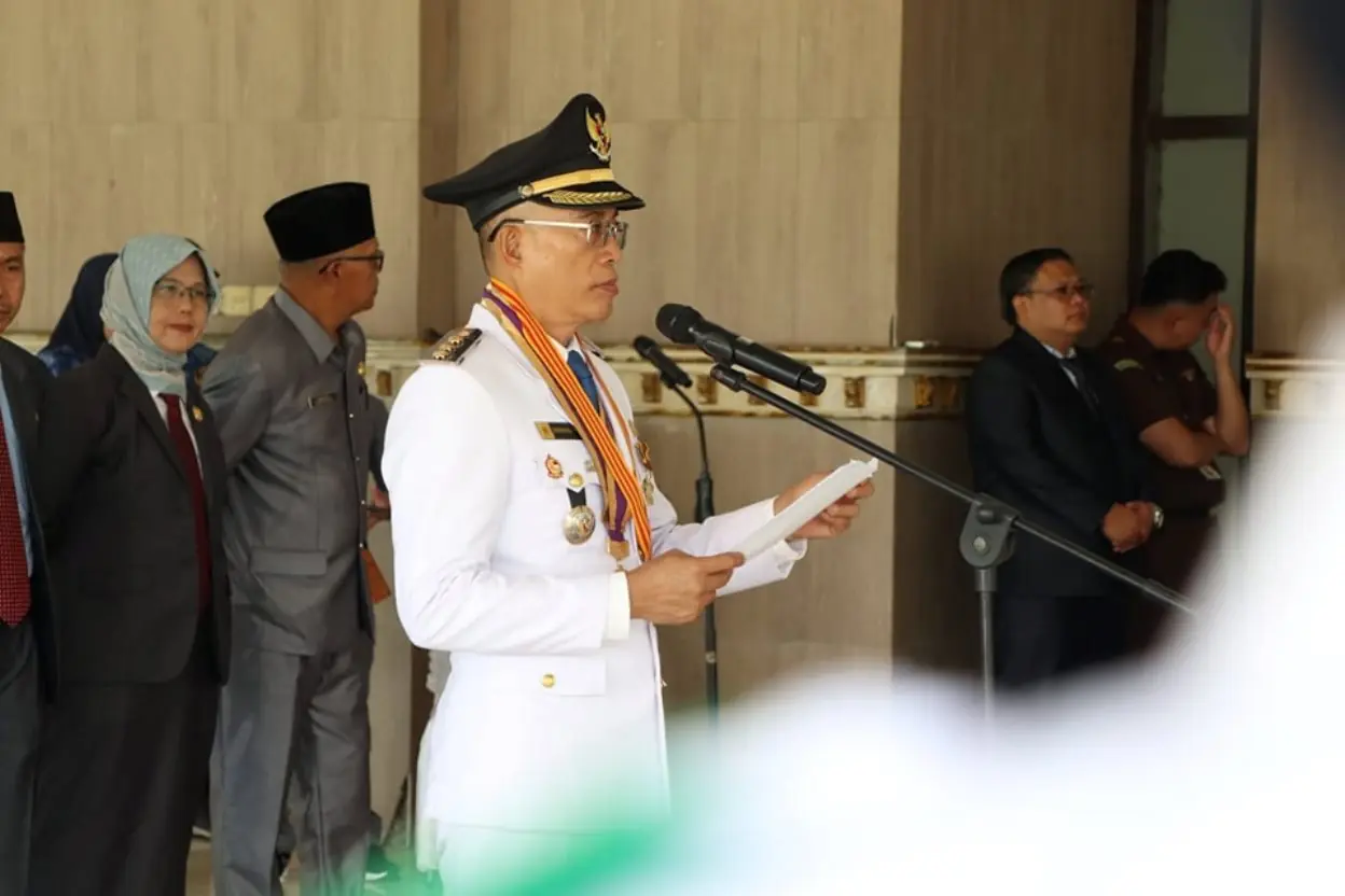 Bupati Gusnan Mulyadi Pimpin Upacara Peringatan Hari Lahir Pancasila
