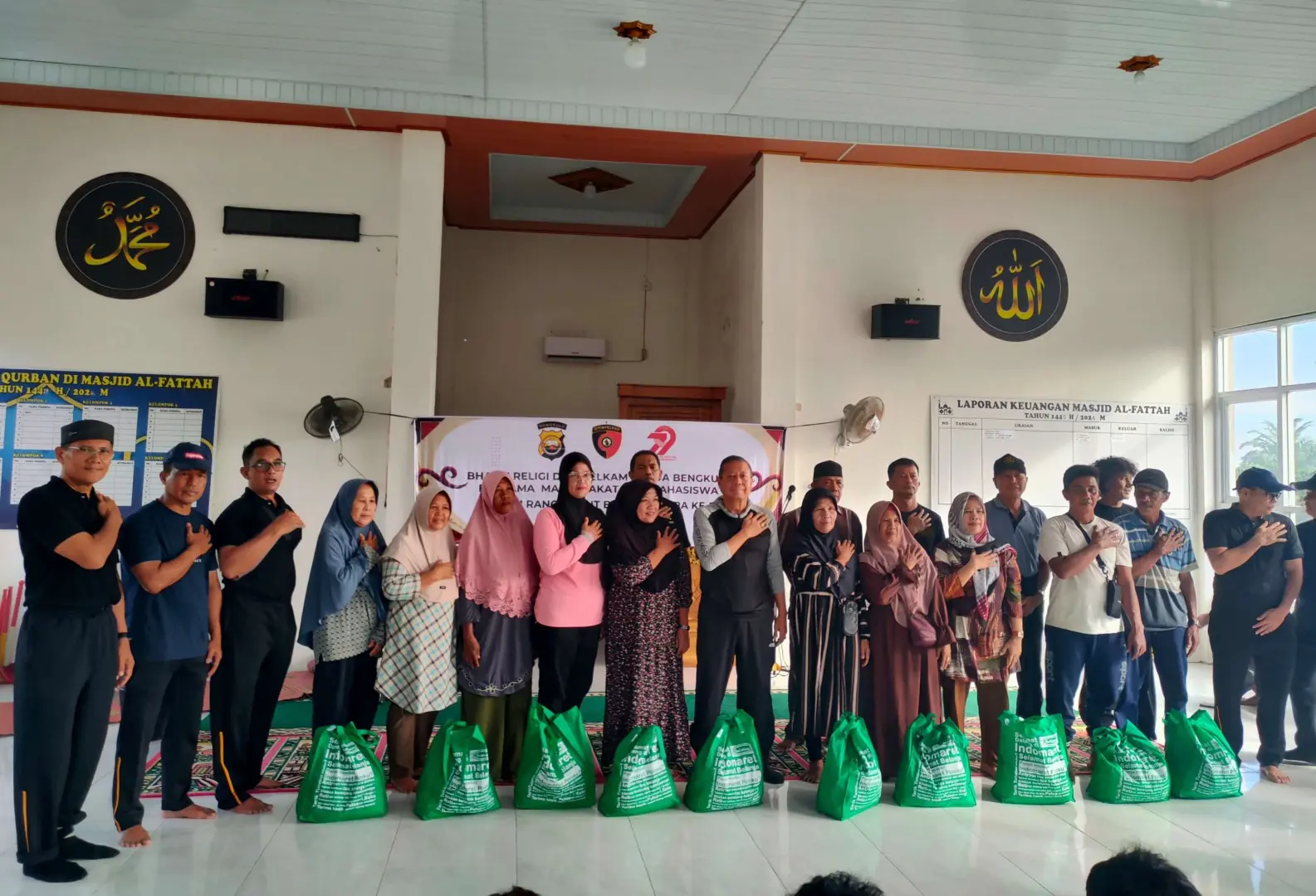 Ditintelkam Polda Bengkulu Gelar Bhakti Religi di Masjid Al-Fattah