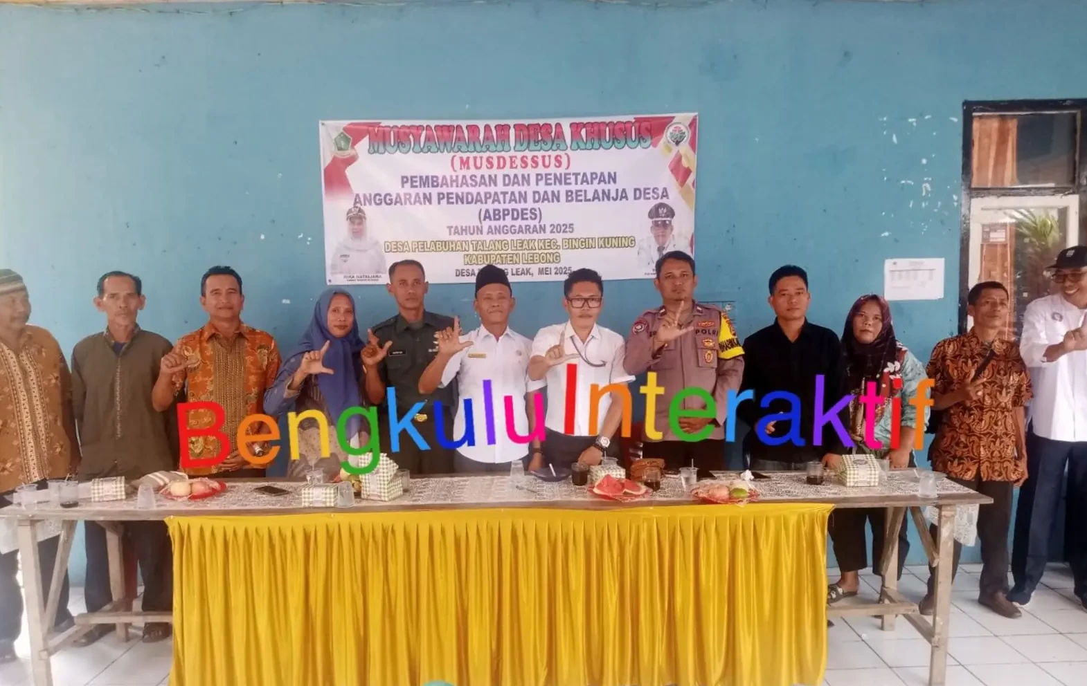 Pemdes Pelabuhan Talang Leak Gelar Musyawarah Penetapan APBDes 2025