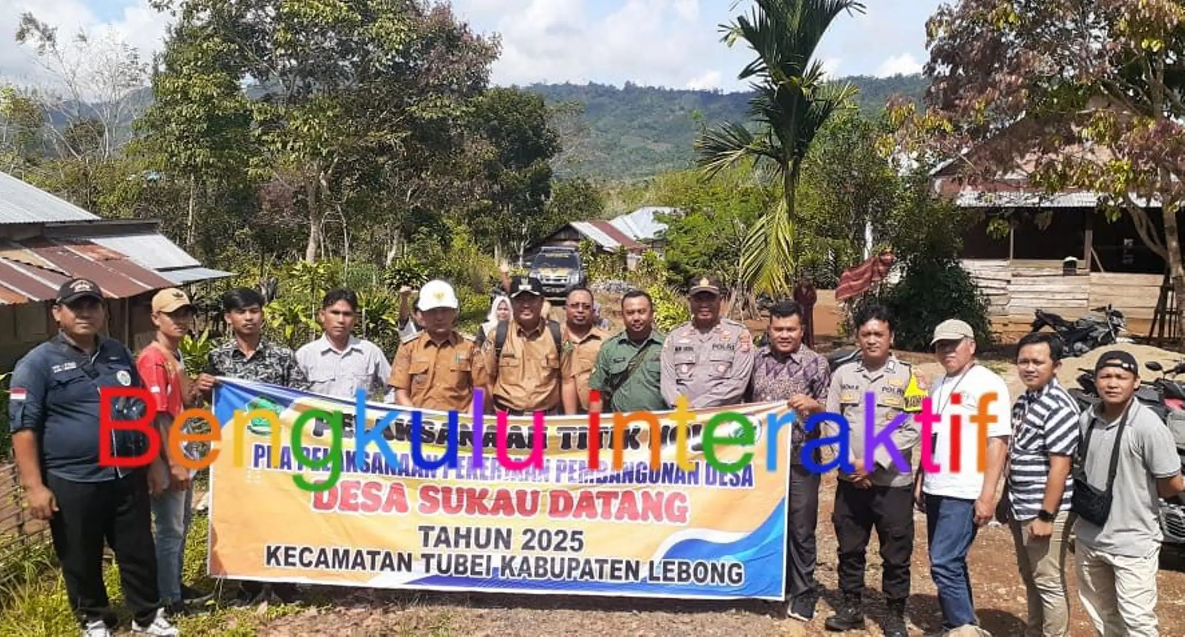 Pemdes Sukau Datang Laksanakan Titik Nol Pembangunan JUT dan Drainase di Dusun I