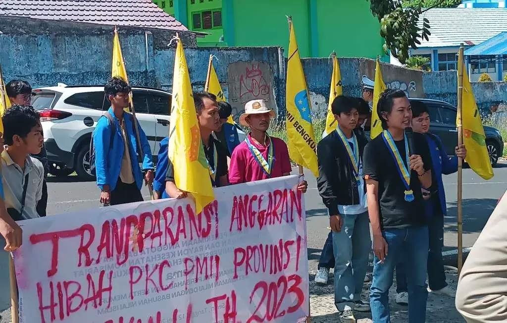 PMII Demo di Dispora, Tuntut Transparansi Hibah Rp 300 Juta