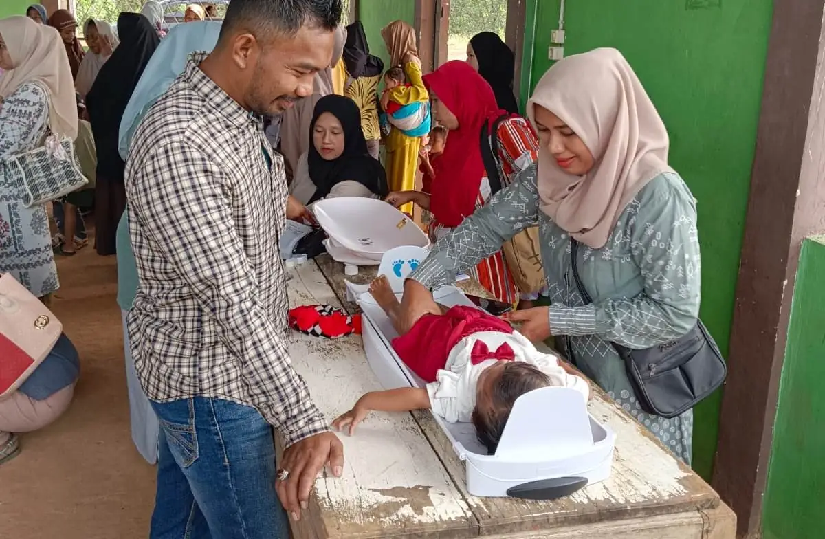 Talang Sebaris Aktif Gelar Posyandu, Pantau Kesehatan Warga dan Cegah Stunting