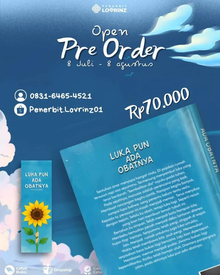 “Luka pun Ada Obatnya,” Novel Terbaru dari Penulis Muda Asal Seluma