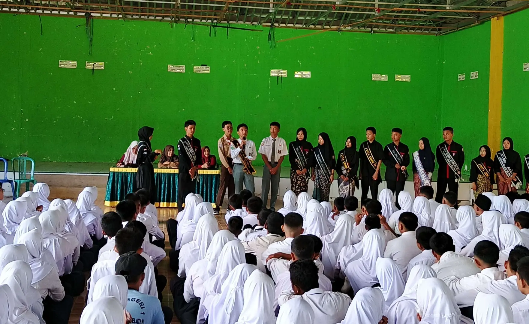 DPPKBP3A Kabupaten Bengkulu Selatan saat menggelar kegiatan kampanye bahaya narkoba dan pemenuhan anak di Aula SMA Negeri 1 Bengkulu Selatan, Foto: Dok