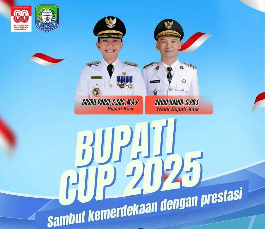 Peringati HUT RI ke-80, Pemkab Kaur Gelar Turnamen Sepak Bola Piala Bupati Cup 2025