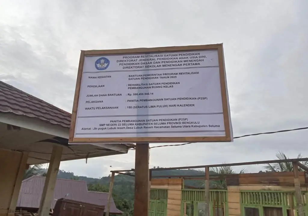 P2SP SMPN 22 Seluma Pekerjakan Siswa Angkut Material dari Sumber yang Diduga Ilegal