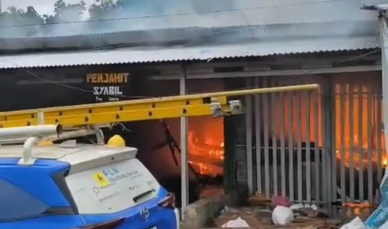 Tiga Ruko di Seluma Ludes Dilalap Api Saat Penghuni Liburan Tahun Baru