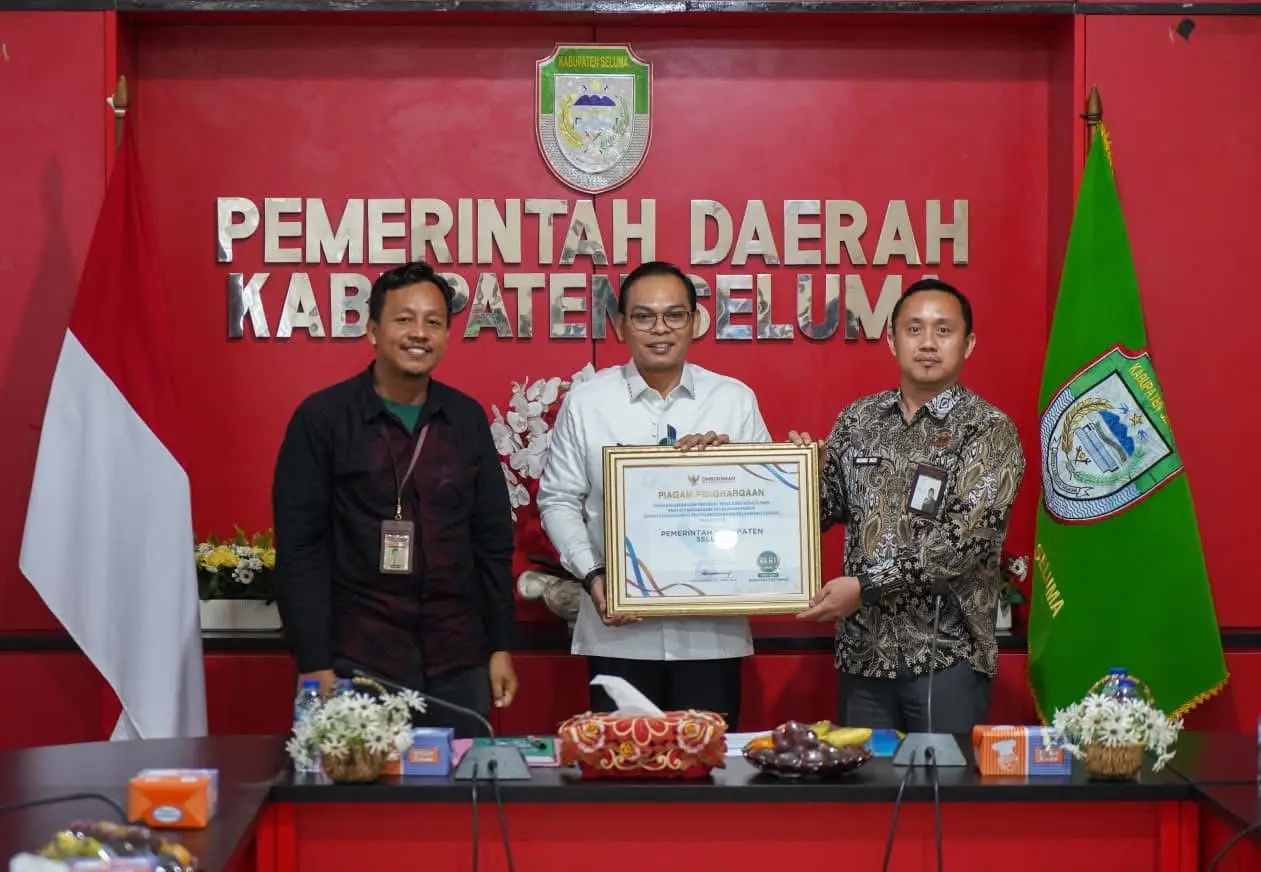 Pemkab Seluma Borong Penghargaan Pelayanan Publik dengan Nilai Sangat Baik