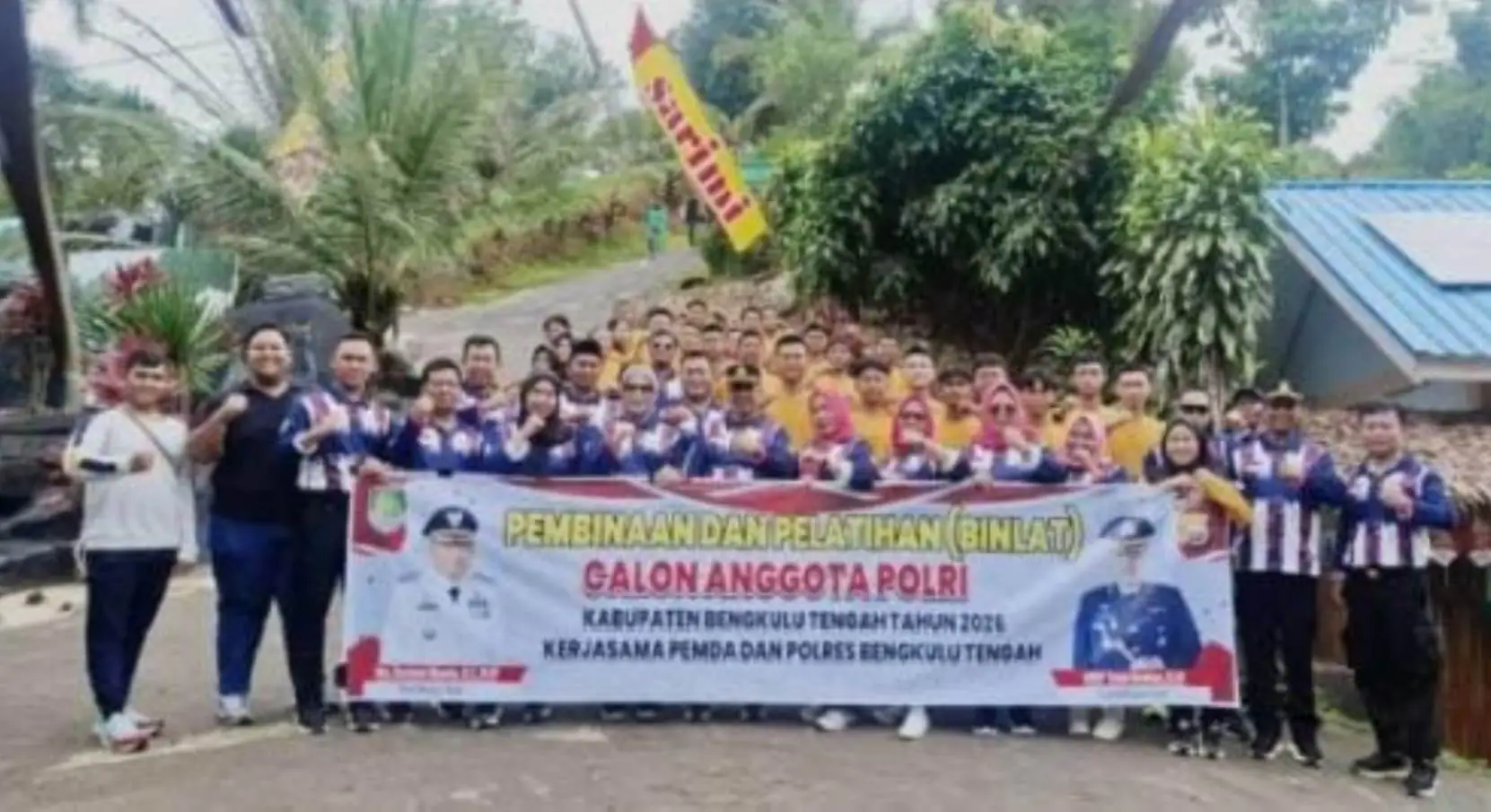 Plt Kadispora Bengkulu Tengah Resmi Tutup Binlat Calon Anggota Polri Tahun 2026