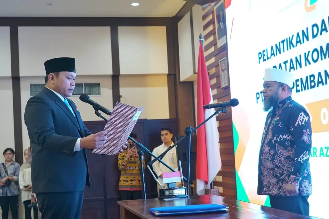 Helmi Hasan Lantik Andaru Pranata sebagai Komisaris Nonindependen Bank Bengkulu