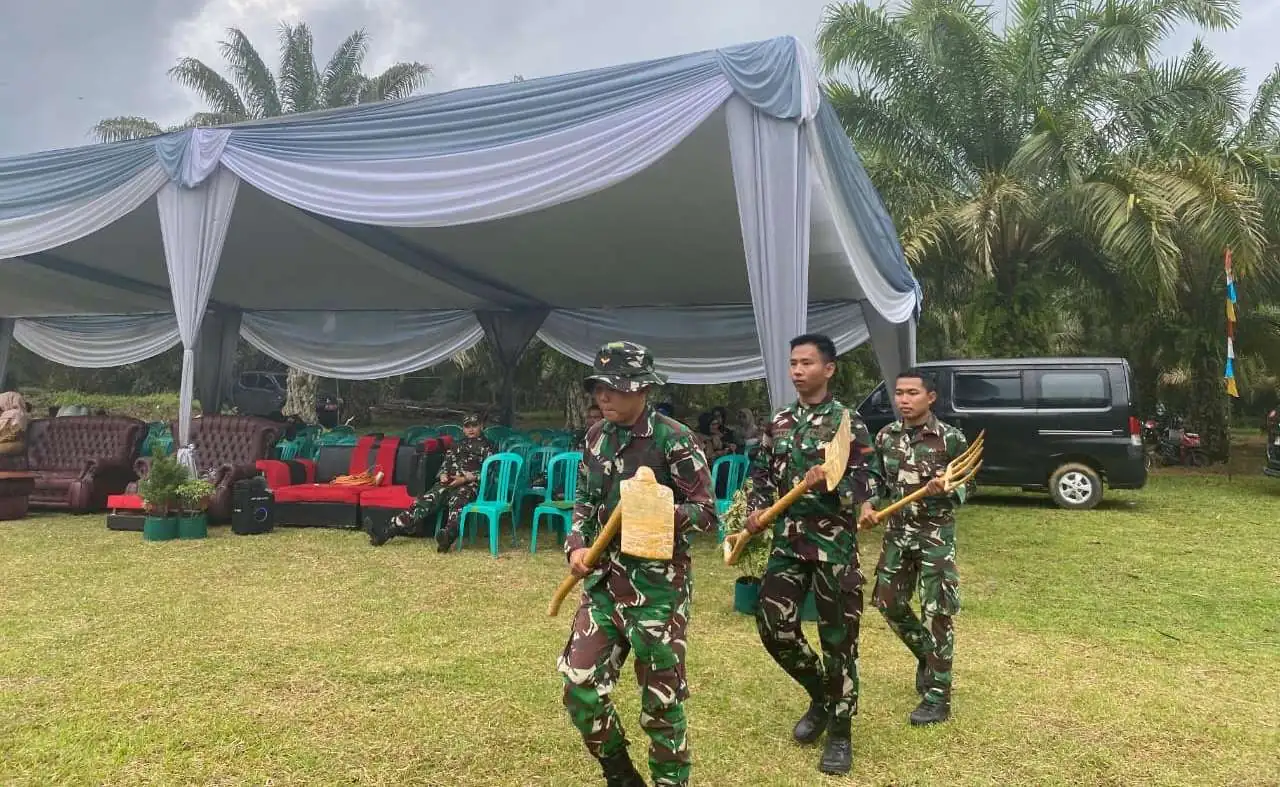 Kegiatan Gladi Kodim 0425/Seluma di Desa Lubuk Lagan, Kecamatan Talo Kecil, Kabupaten Seluma, foto: Dok