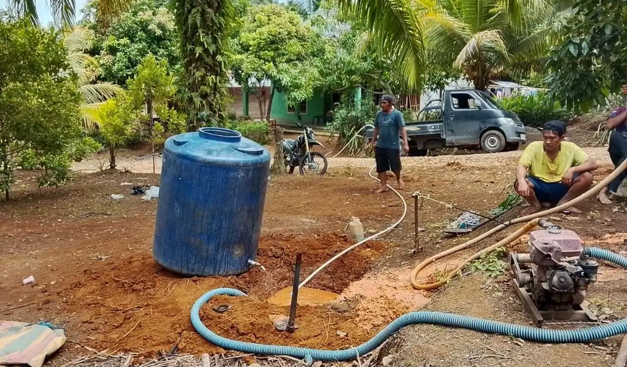 Titik lokasi yang akan dibangun sumur bor dalam program TMMD Kodim 0425/Seluma, Foto: Dok