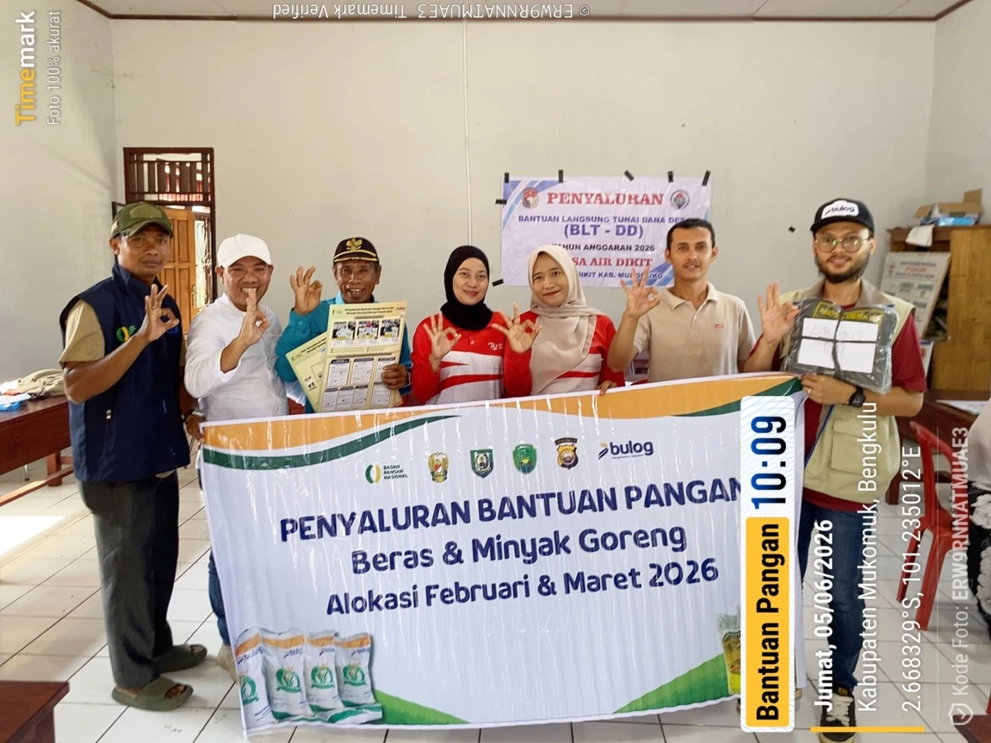 121 KPM Desa Air Dikit Terima Bantuan Program Ketahanan Pangan