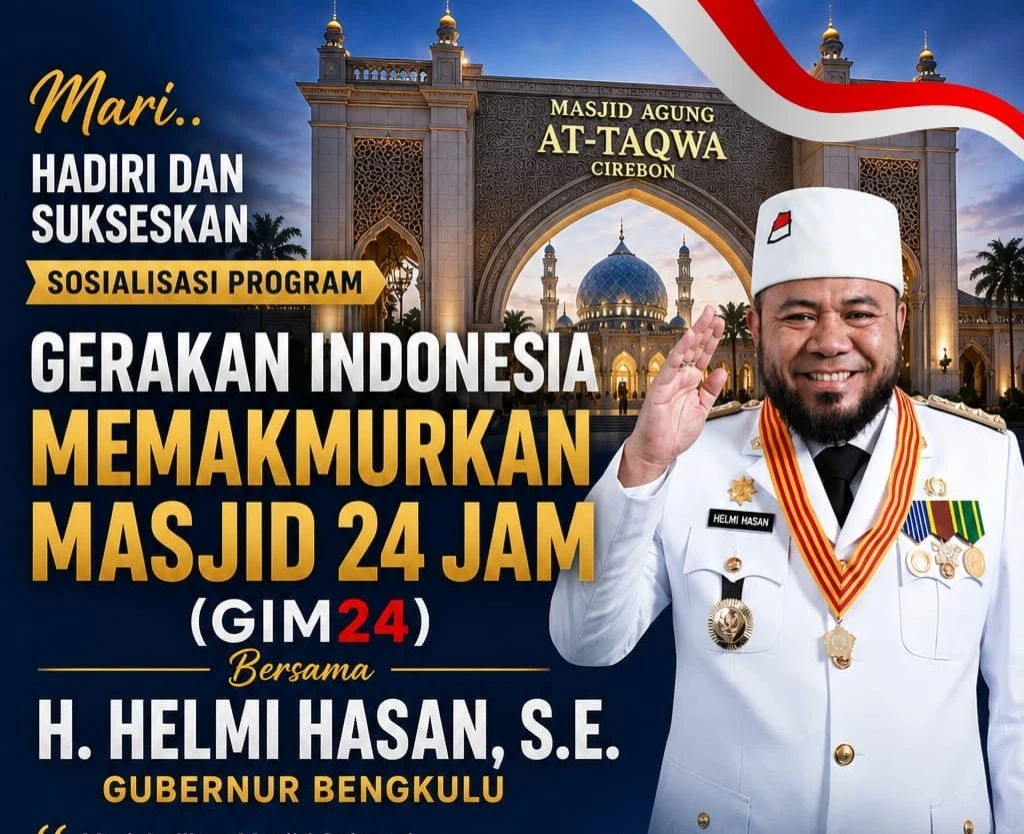 Gubernur Helmi Hasan Ditunjuk Jadi Pembicara GIMM24 di Cirebon