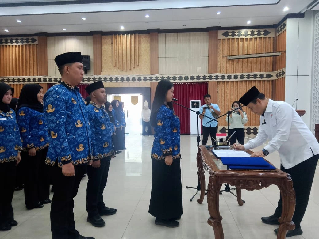 164 ASN Dilantik, Sekdaprov Bengkulu Tegaskan Disiplin dan Profesionalisme Aparatur