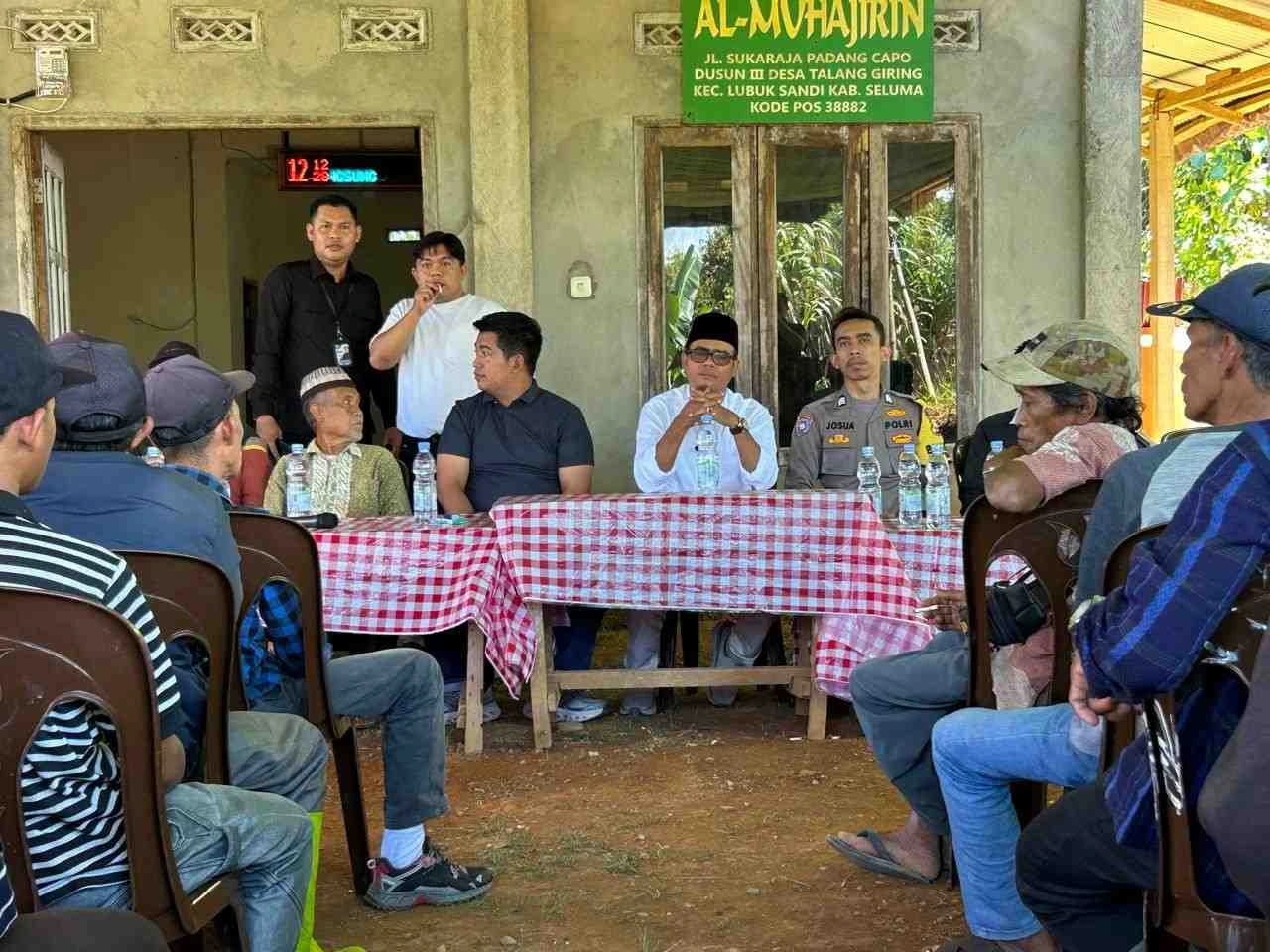 Teuku Zulkarnain Tinjau Langsung Konflik Lahan Talang Giring